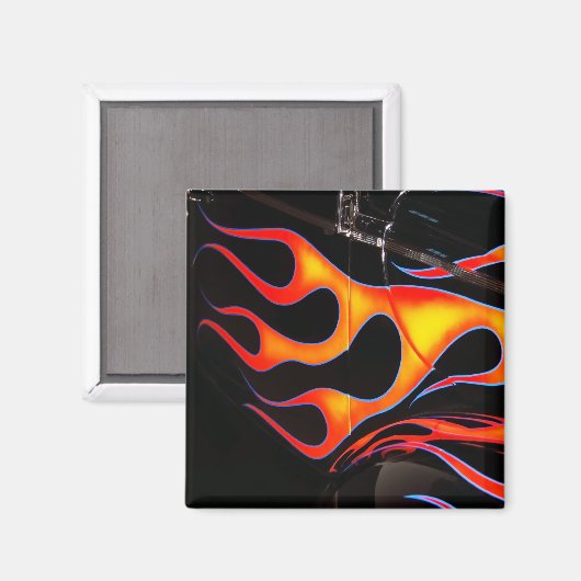Flammen Magnet (Vorderseite/Rückseite)
