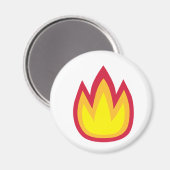 Flammen Magnet (Vorderseite/Rückseite)