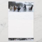 Flammen-neues Hinterpferd stationär Briefpapier (Vorderseite)