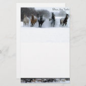 Flammen-neues Hinterpferd stationär Briefpapier (Vorne/Hinten)