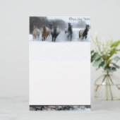 Flammen-neues Hinterpferd stationär Briefpapier (Stehend Vorderseite)