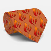Flammen oder Feuerschwärme Krawatte (Gerollt)