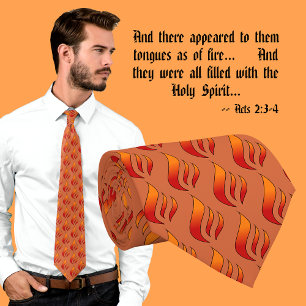 Flammen oder Feuerschwärme Krawatte