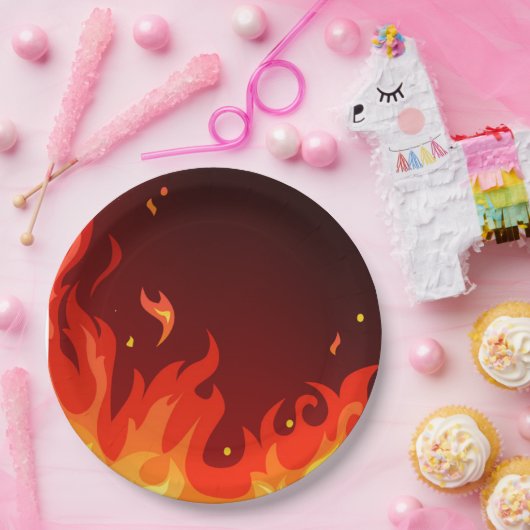 Flammen Pappteller (Party)