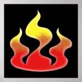 Flammen Poster (Vorne)