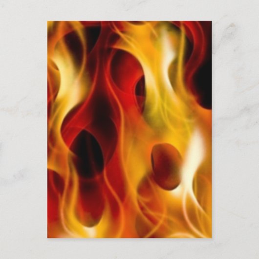 Flammen Postkarte (Vorderseite)