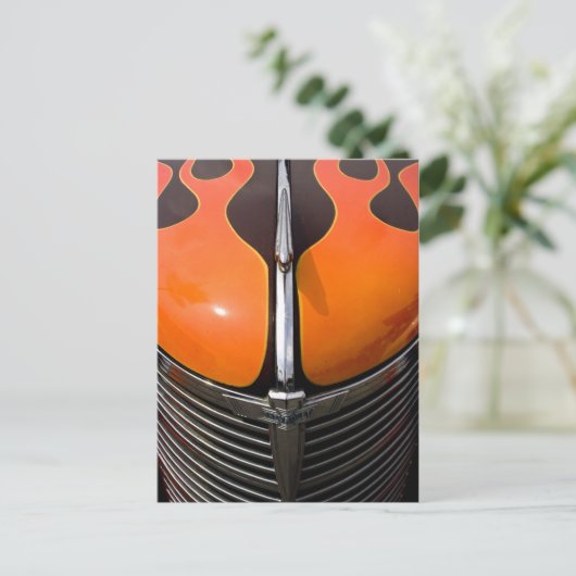 Flammen Postkarte (Stehend Vorderseite)