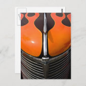 Flammen Postkarte (Vorne/Hinten)