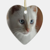 Flammen-Punkt-blaue Augen Keramik Ornament (Rechts)