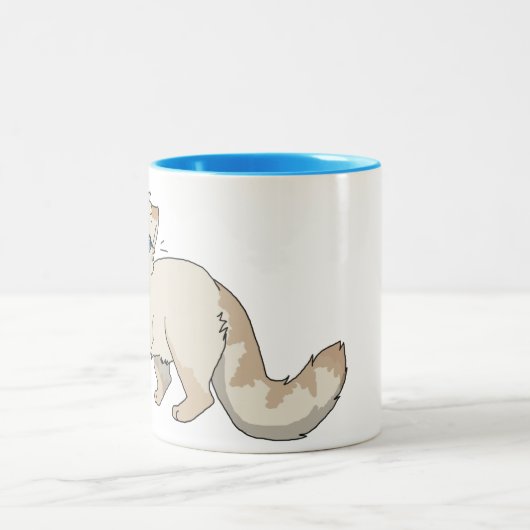 Flammen-Punkt-siamesische Tassen (Mittel)