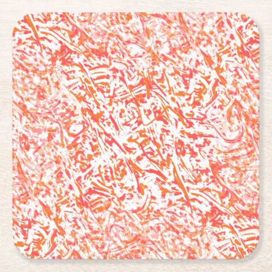 Flammen Rechteckiger Pappuntersetzer (Vorderseite)