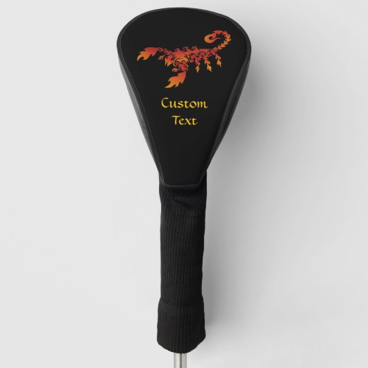 Flammen Scorpion Golf Head Cover Golf Headcover (Vorderseite)