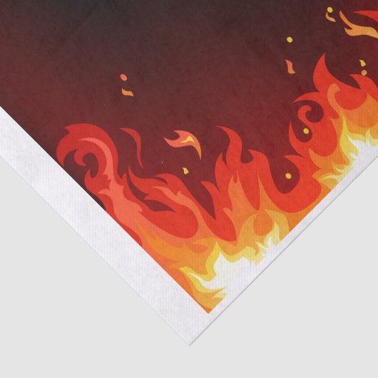 Flammen Seidenpapier (Ausschnitt)