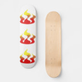 Flammen Skateboard (Vorderseite)