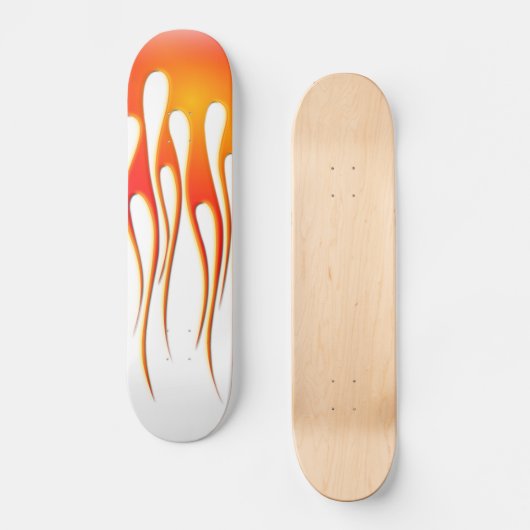 Flammen Skateboard (Vorderseite)