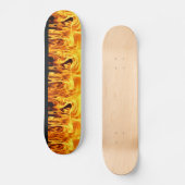 Flammen-Skateboard Skateboard (Vorderseite)