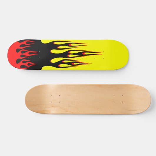 Flammen-Skateboard Skateboard (Horizontal)
