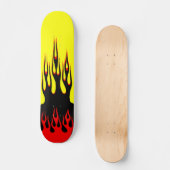 Flammen-Skateboard Skateboard (Vorderseite)