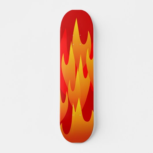 Flammen-Skateboard Skateboard (Vorne)