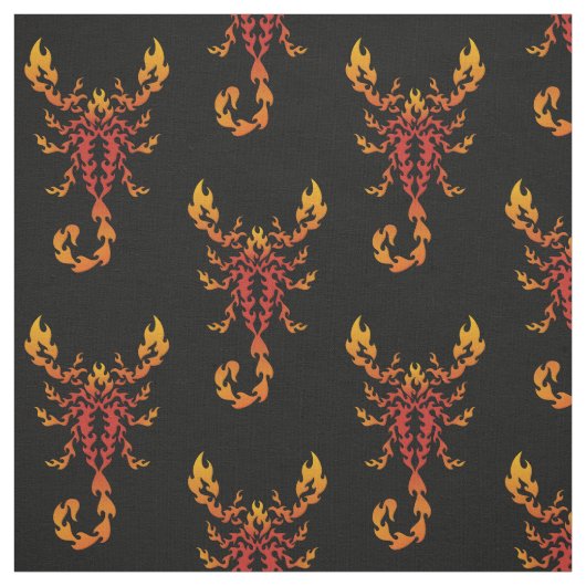 Flammen-Skorpion-Muster Stoff (Muster)