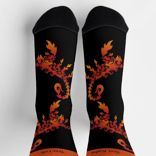 Flammen-Skorpion-Socken Socken (Oben)