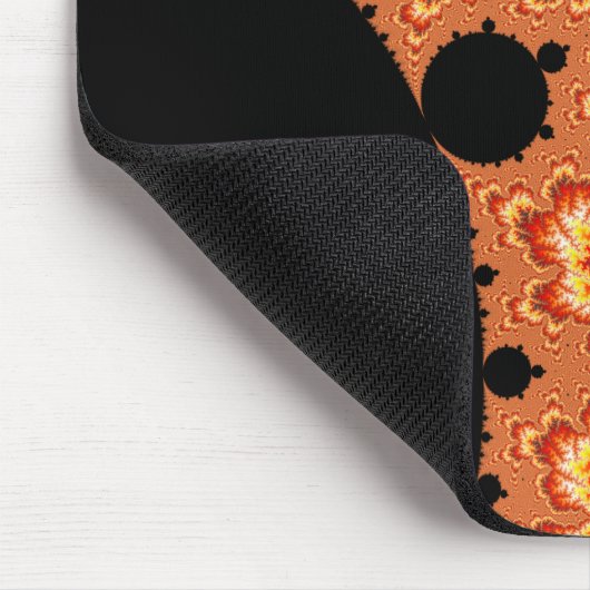 Flammen Sun - Fraktal Mousepad (Ecke)