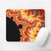 Flammen Sun - Fraktal Mousepad (Mit Mouse)
