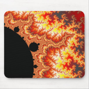 Flammen Sun - Fraktal Mousepad