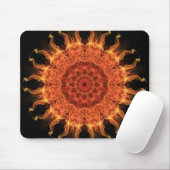Flammen Sun Mousepad (Mit Mouse)