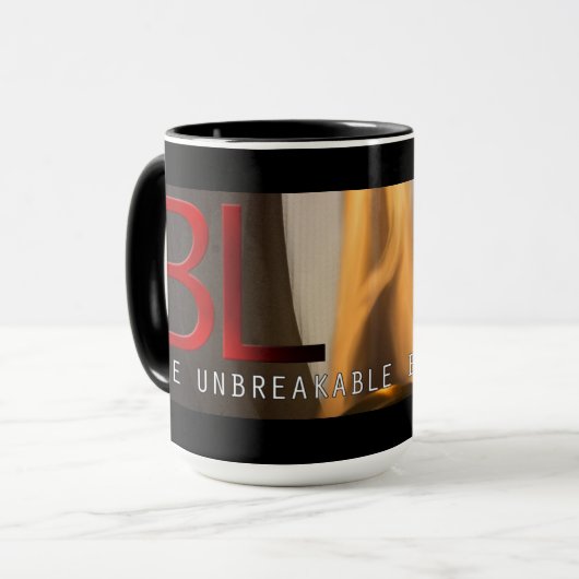 Flammen-Tasse Tasse (Vorderseite Links)