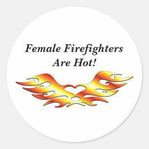 Flammen-Tätowierung Runder Aufkleber