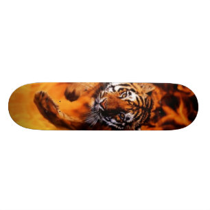 Flammen-Tiger Skateboard