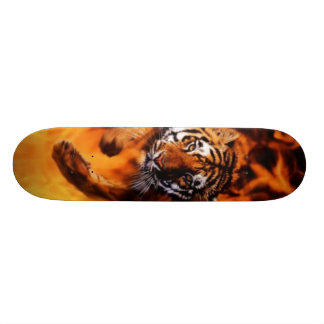 Flammen-Tiger Skateboard