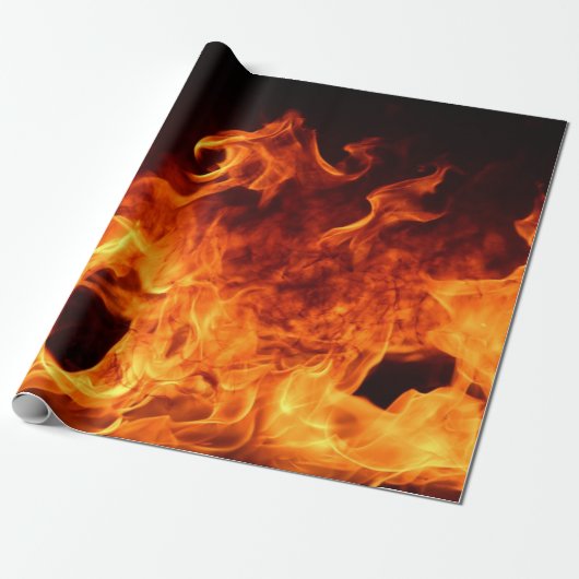 Flammen und Feuer Geschenkpapier (Ungerollt)