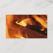 Flammen und Feuer Visitenkarte (Rückseite)