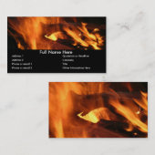 Flammen und Feuer Visitenkarte (Vorne/Hinten)