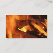 Flammen und Feuer Visitenkarte (Rückseite)