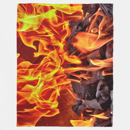 FLAMMEN und GLUT Fleecedecke (Vorderseite)