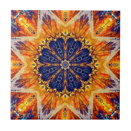 Flammen-und Marine-dekorative Fliese (Vorderseite)