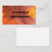 Flammen Visitenkarte (Vorne/Hinten)