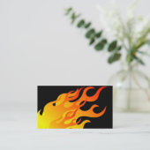 Flammen Visitenkarte (Stehend Vorderseite)
