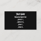 Flammen Visitenkarte (Rückseite)