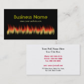 Flammen Visitenkarte (Vorne/Hinten)