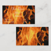 Flammen-Visitenkarte Visitenkarte (Vorne/Hinten)