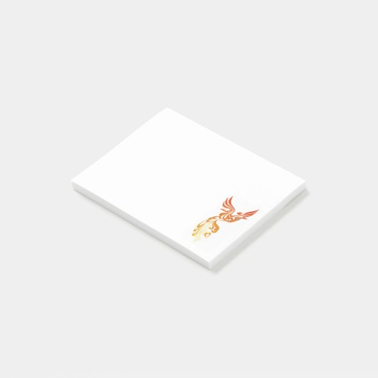 Flammen von Phoenix Post-it Klebezettel (angewinkelt)