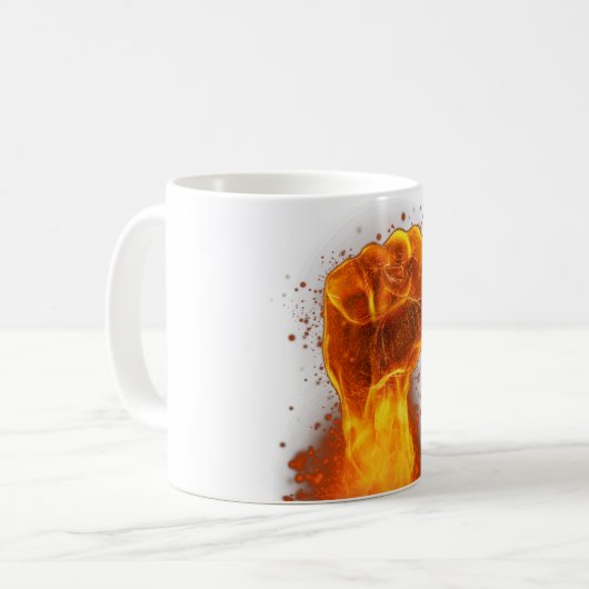 Flammenanfall Kaffeetasse (Vorderseite Links)