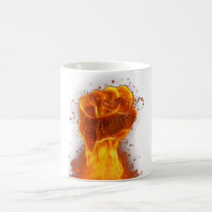 Flammenanfall Kaffeetasse