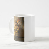 Flammenangst: Der überwältigende Feuerwehrmann Kaffeetasse (Vorderseite Links)