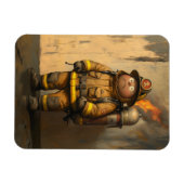 Flammenangst: Der überwältigende Feuerwehrmann Magnet (Horizontal)