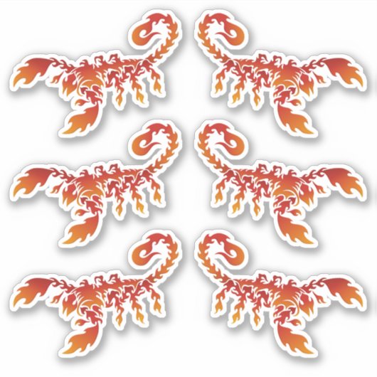 Flammenaufkleber-Set Aufkleber (Vorderseite)